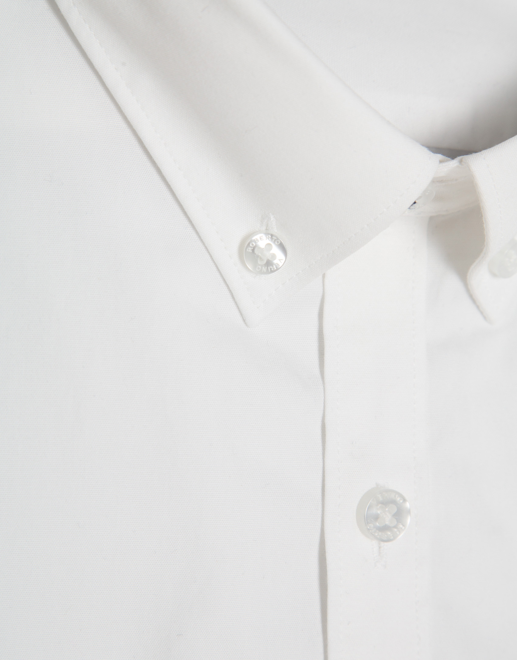 Regular fit optical white Oxford shirt - Man | Roberto Verino