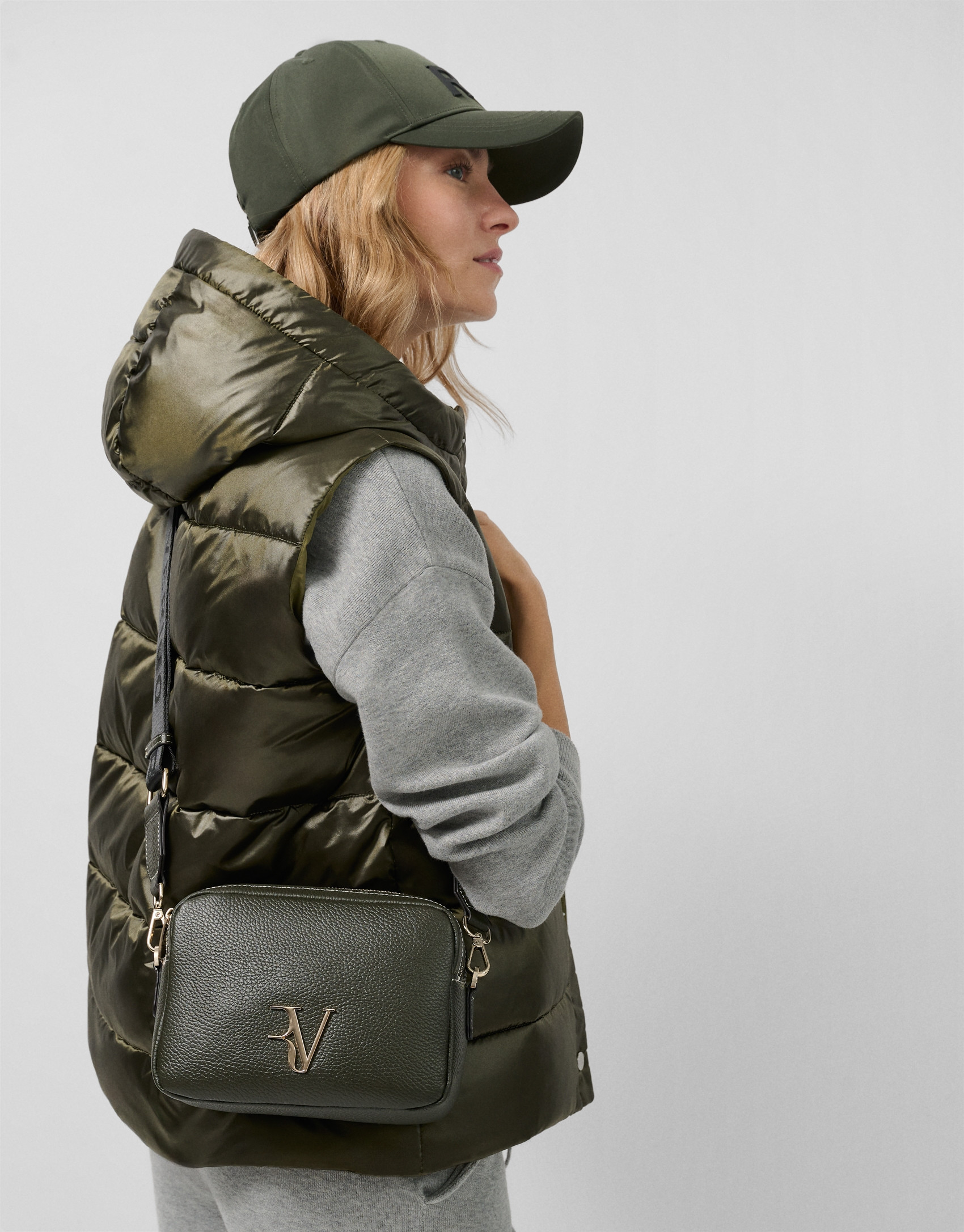 Bolso bandolera Thais piel verde - Mujer | Roberto Verino