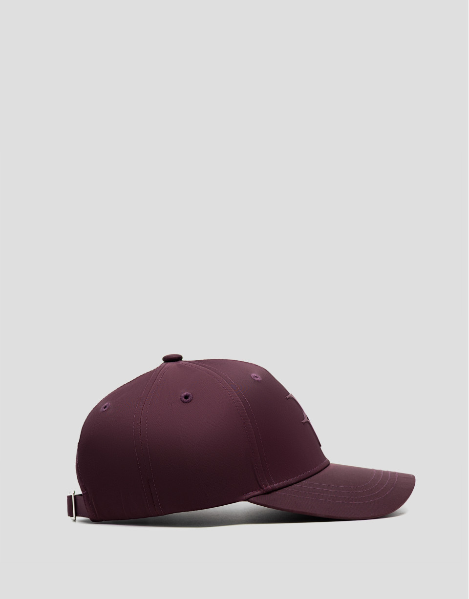 Visera nailon burdeos con logo en relieve | Roberto Verino