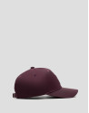 Burgundy nylon visor with embossed logo - Woman | Roberto Verino