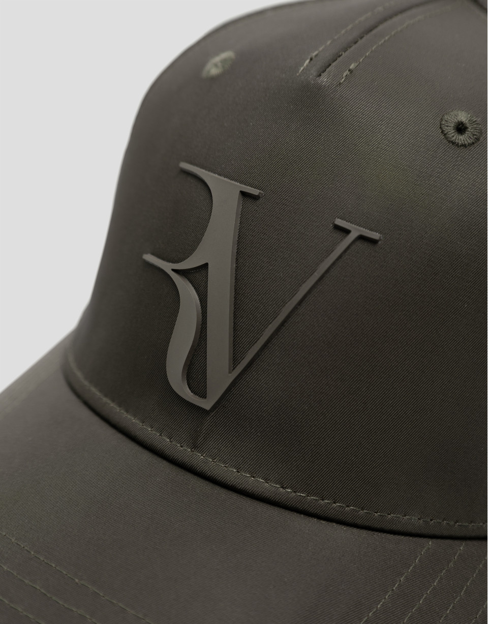 Visera nailon verde con logo en relieve | Roberto Verino