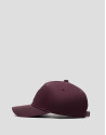 Burgundy nylon visor with embossed logo - Woman | Roberto Verino