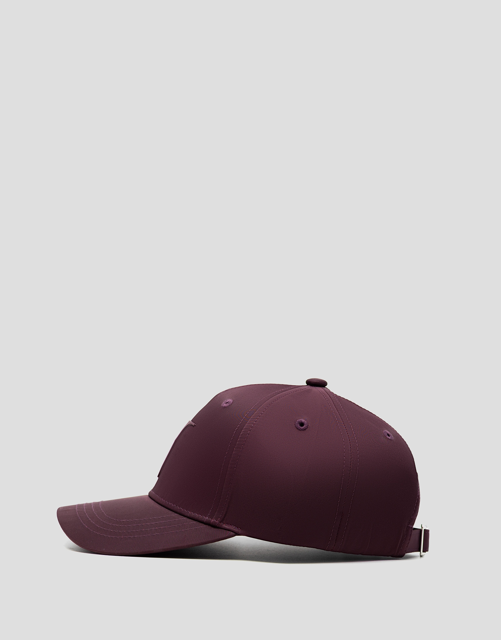 Burgundy nylon visor with embossed logo - Woman | Roberto Verino