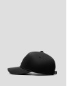Black nylon visor with embossed logo - Woman | Roberto Verino