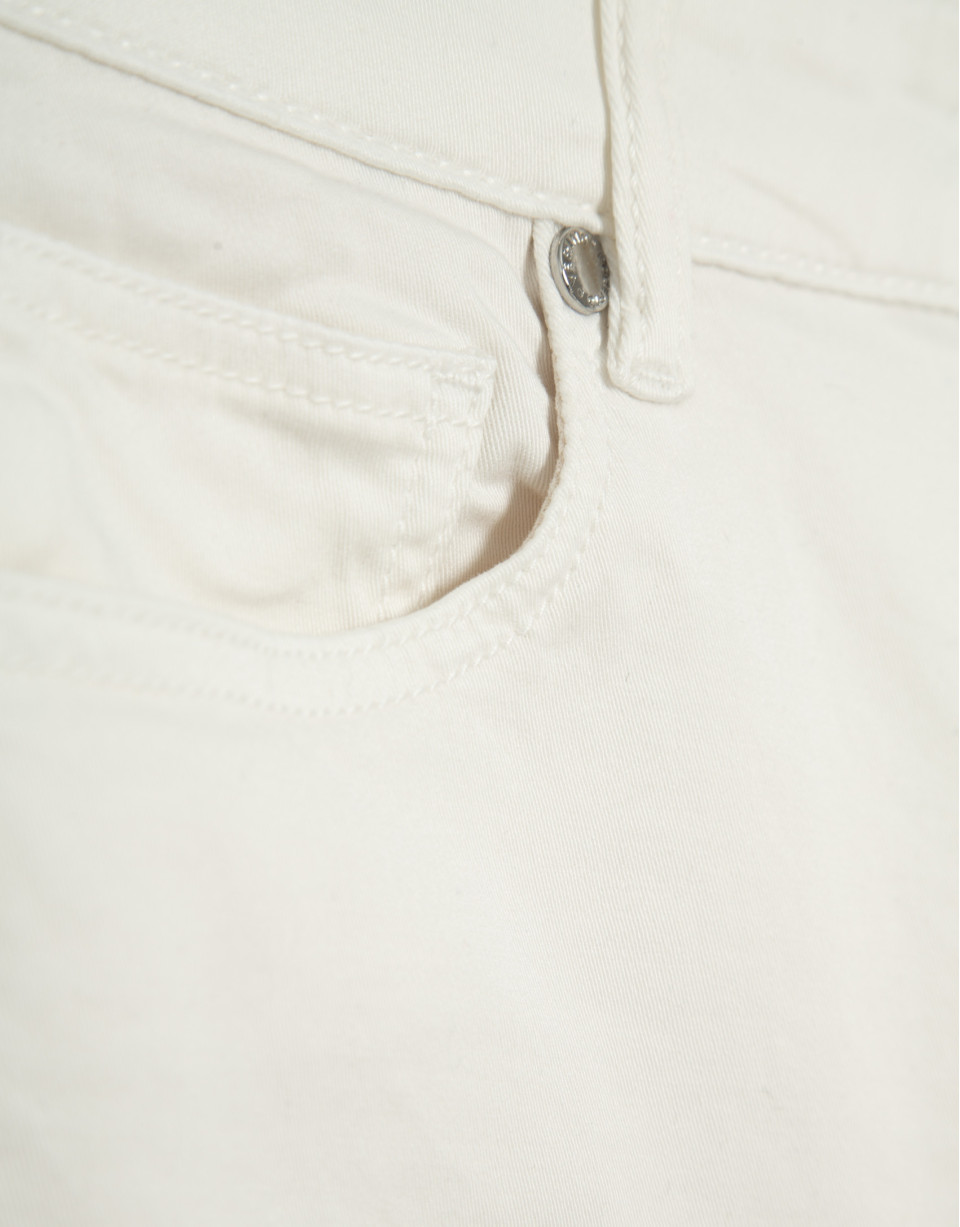 Five-pocket raw cotton trousers - Woman | Roberto Verino