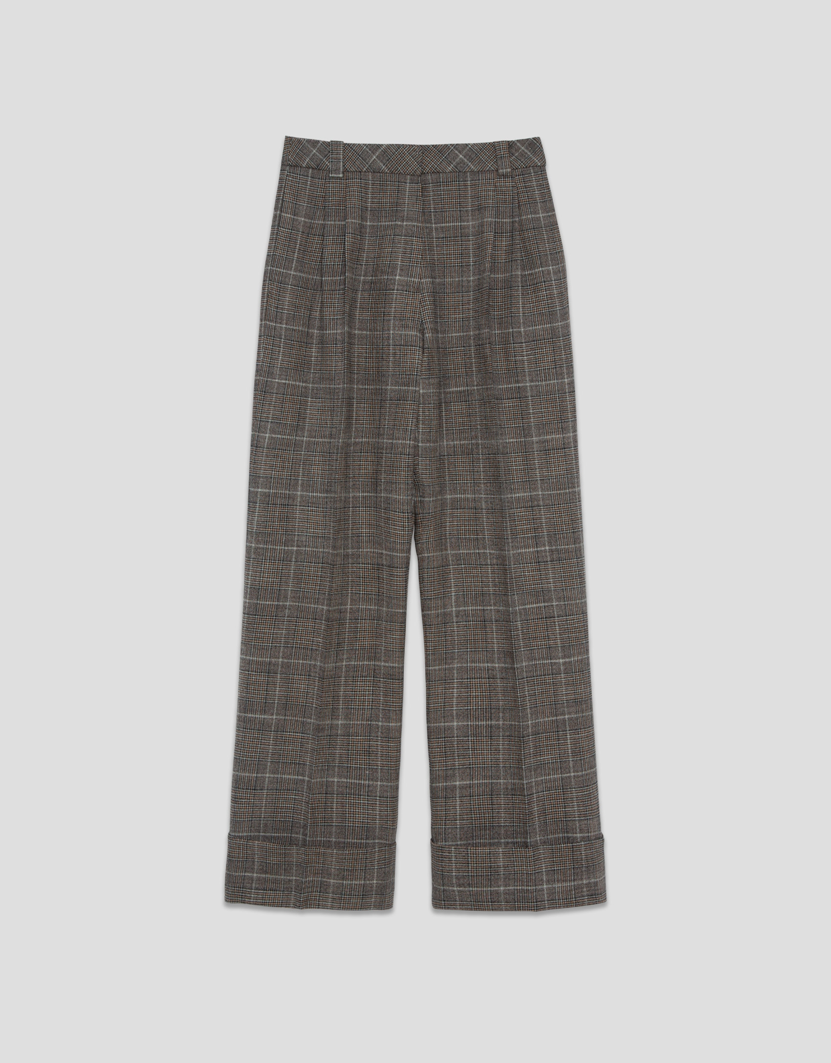 Pantalón pinzas corte masculino cuadro gales... | Roberto Verino