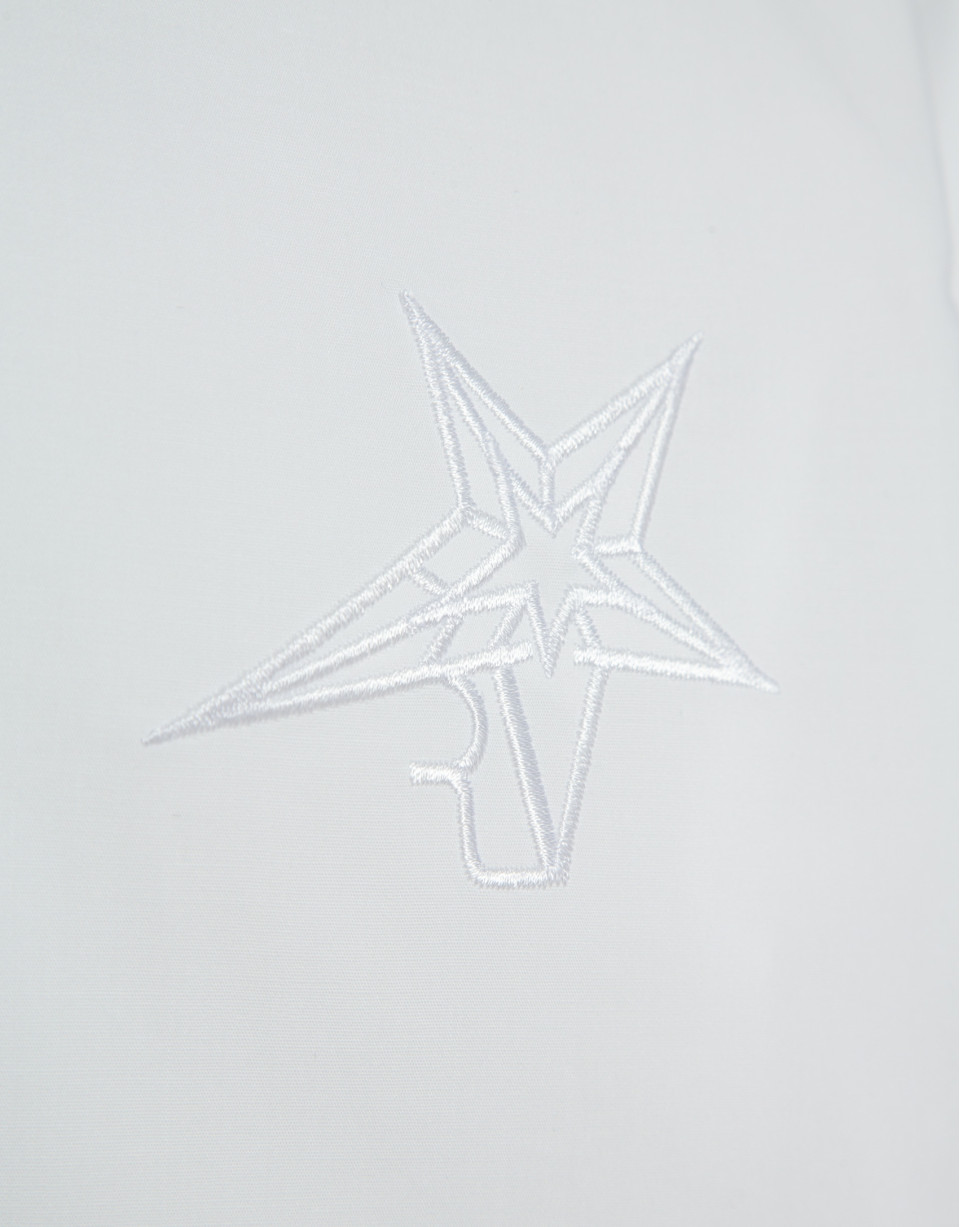 Men's cut white cotton shirt - Woman - AW2025 | Roberto Verino