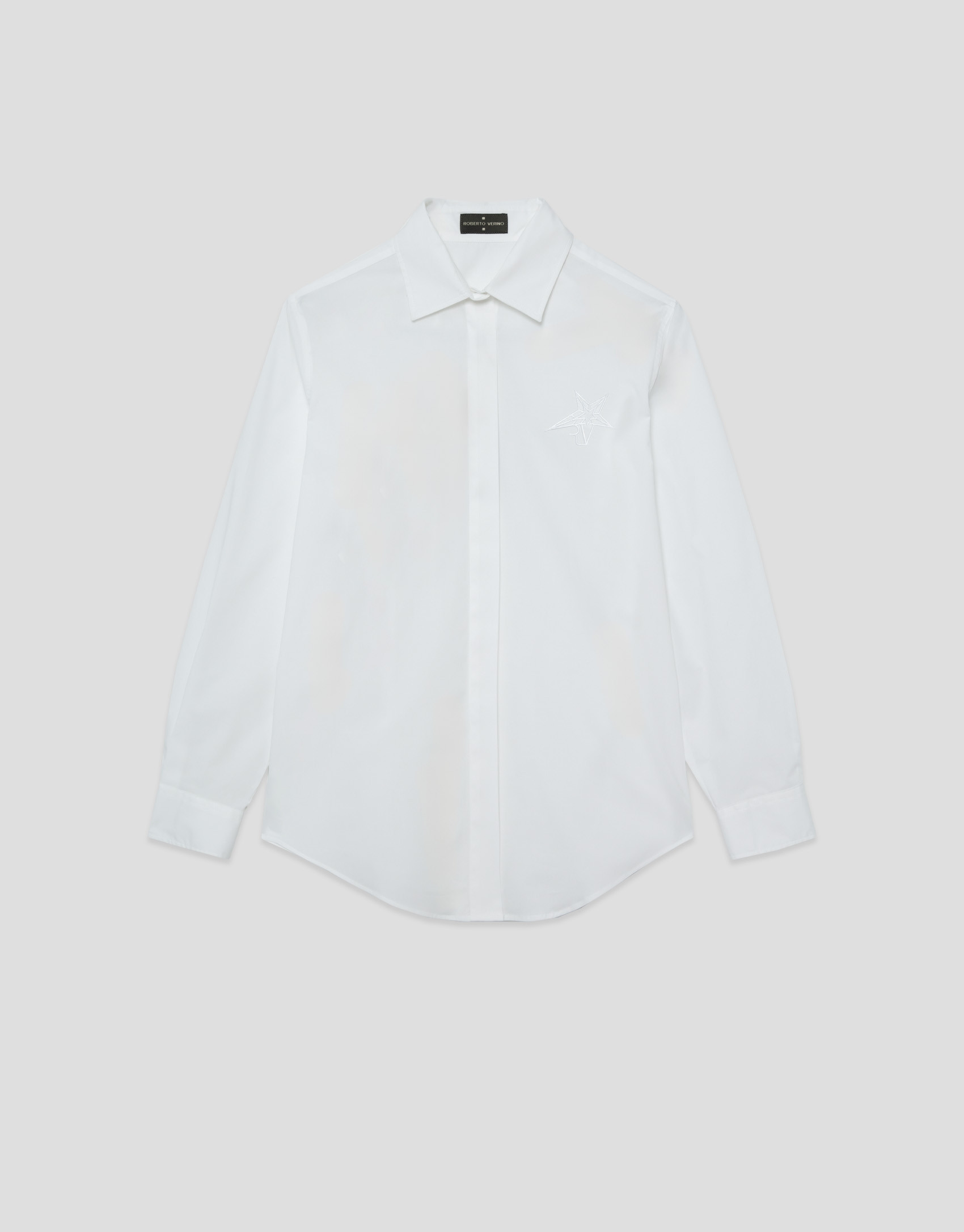 Camisa corte masculino algodón blanco - Mujer | Roberto Verino