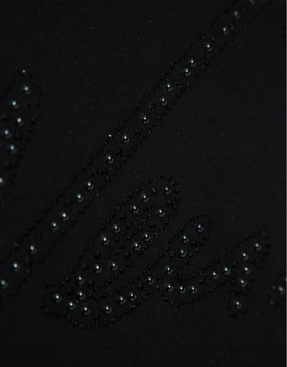 Black short sleeve t-shirt with Verino letters | Roberto Verino