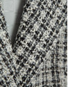 Chaqueta corta tweed blanco y negro hilos ... | Roberto Verino