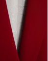 Red crepe one-button blazer - PREVIEW AW25 | Roberto Verino