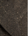 Brown herringbone three-quarter length ... | Roberto Verino