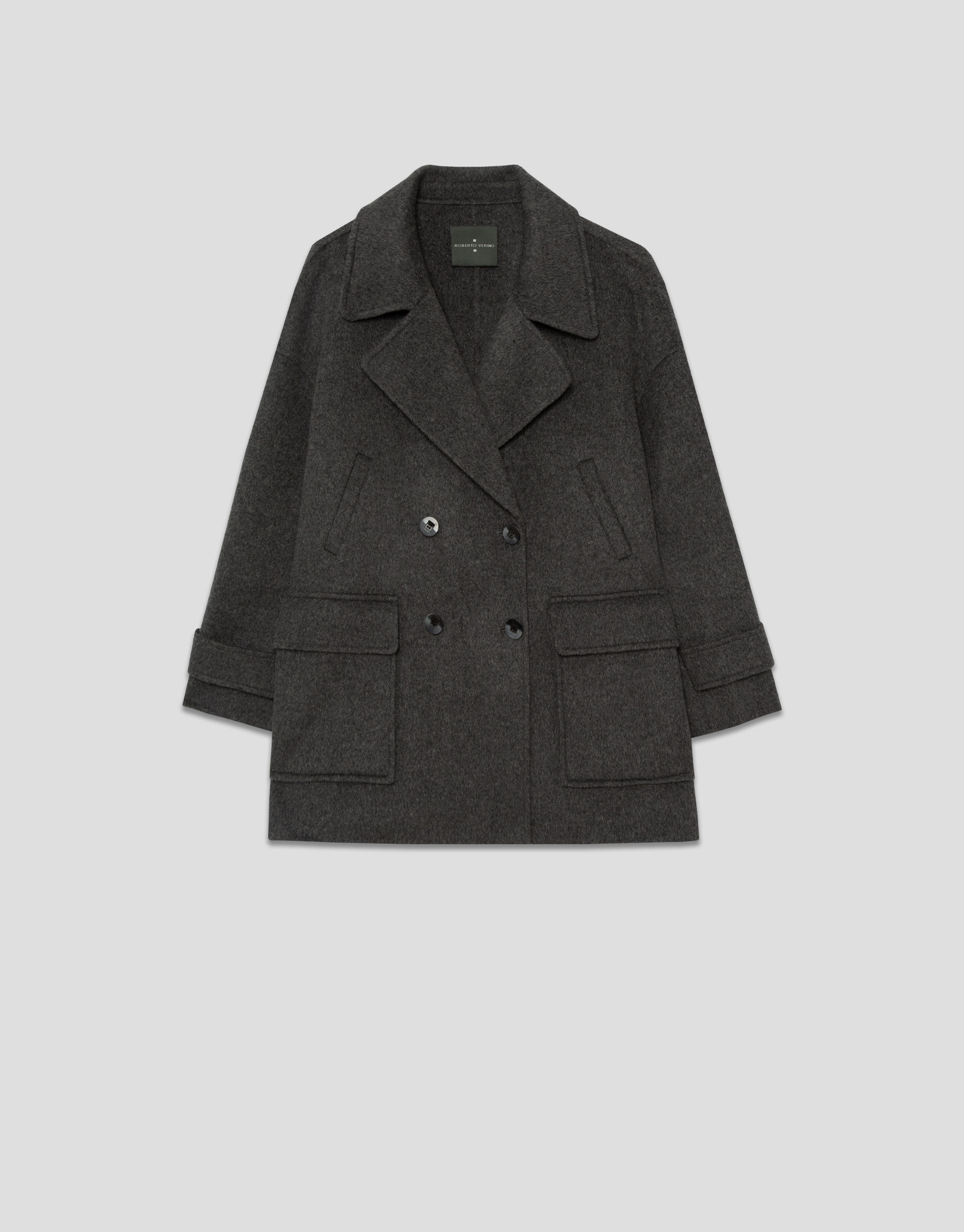 Three-quarter double-sided black ... | Roberto Verino