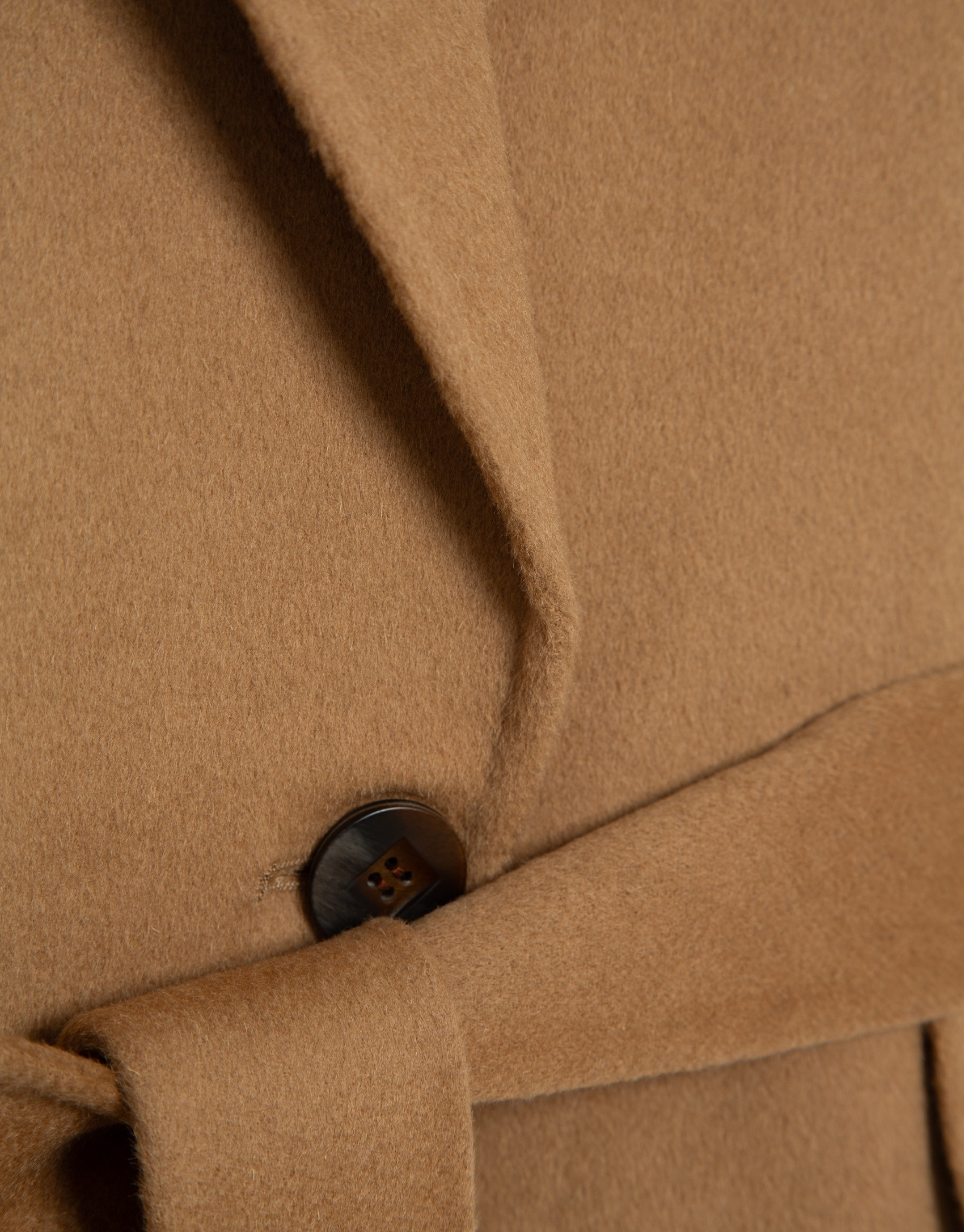 Camel double-sided oversized long coat - Woman | Roberto Verino