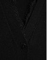 Chaqueta punto fino escote pico y encaje | Roberto Verino