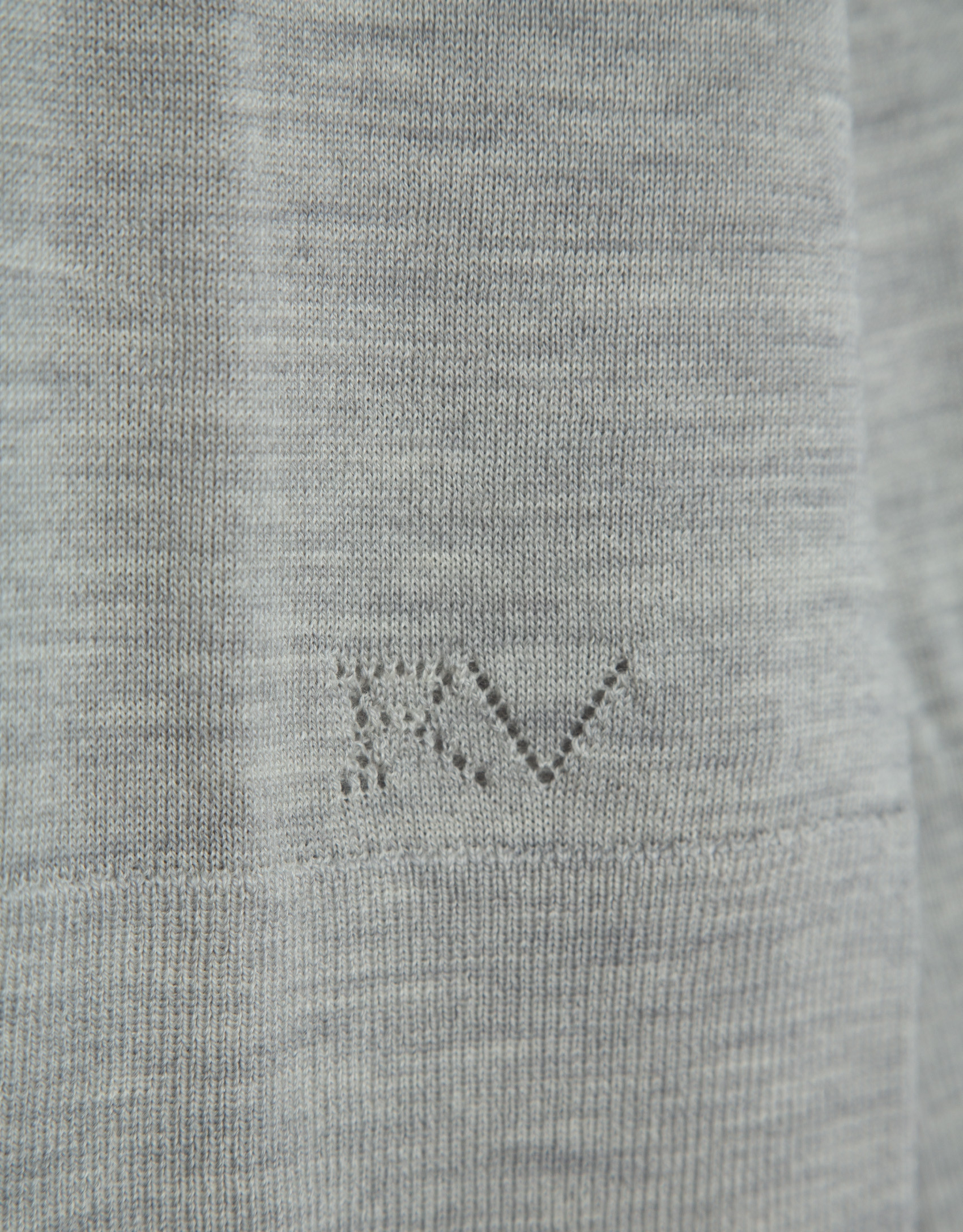 Turtleneck sweater in fine gray wool knit | Roberto Verino