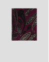 Cashmere wool scarf in plum/raw tones - Man | Roberto Verino