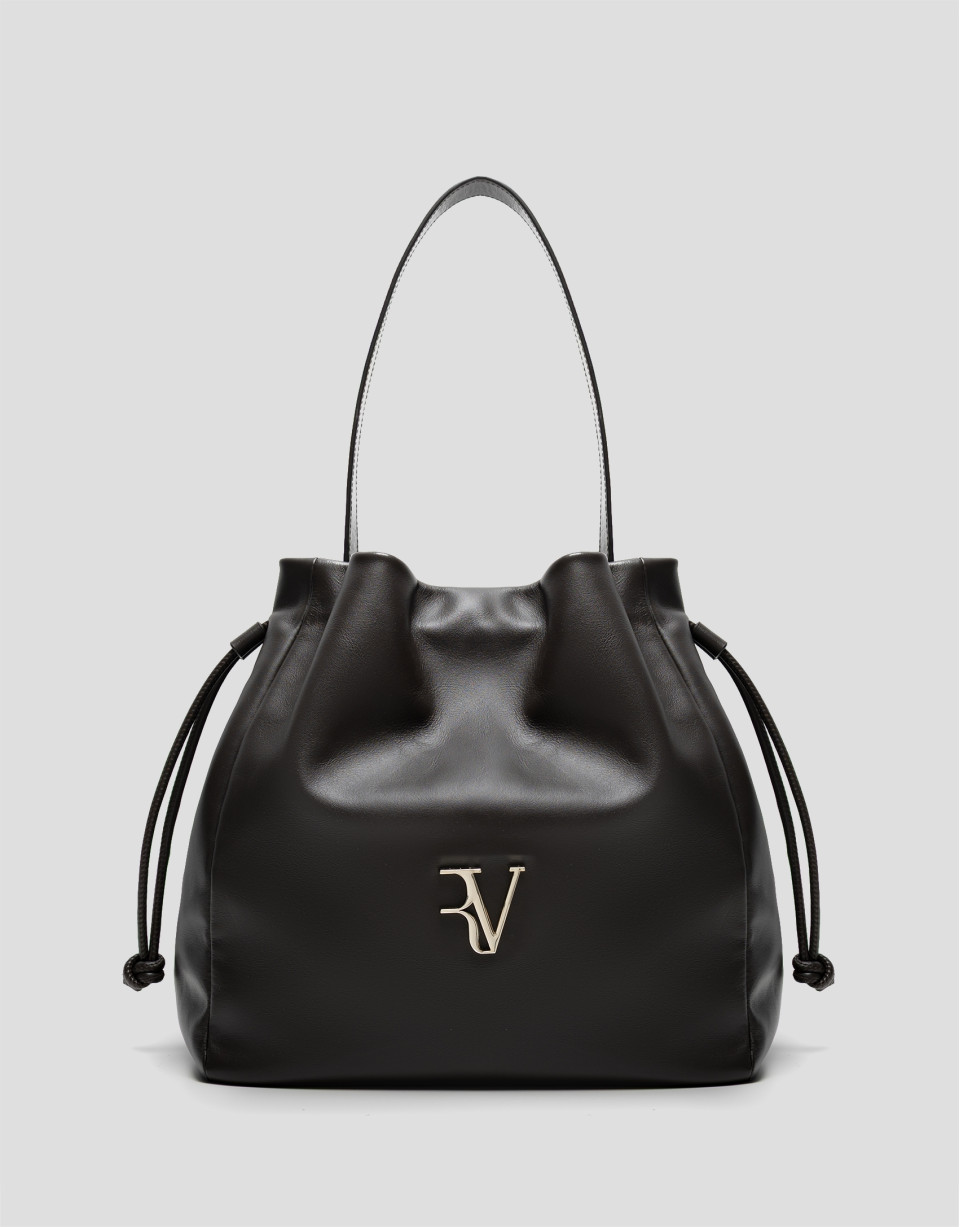 Daniela Hobo shoulder bag in brown leather | Roberto Verino