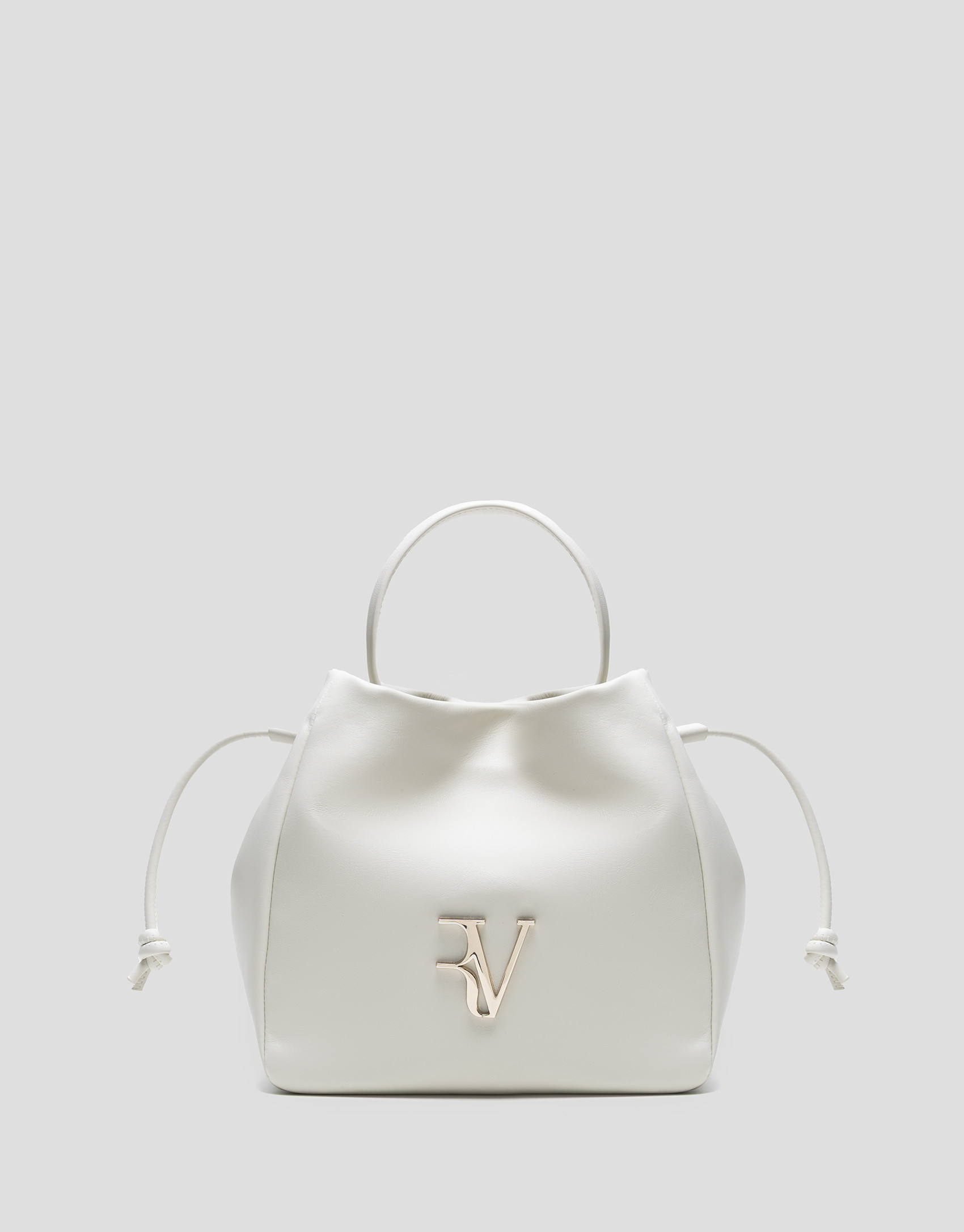 Daniela Midi handbag in ecru leather - Gifts | Roberto Verino