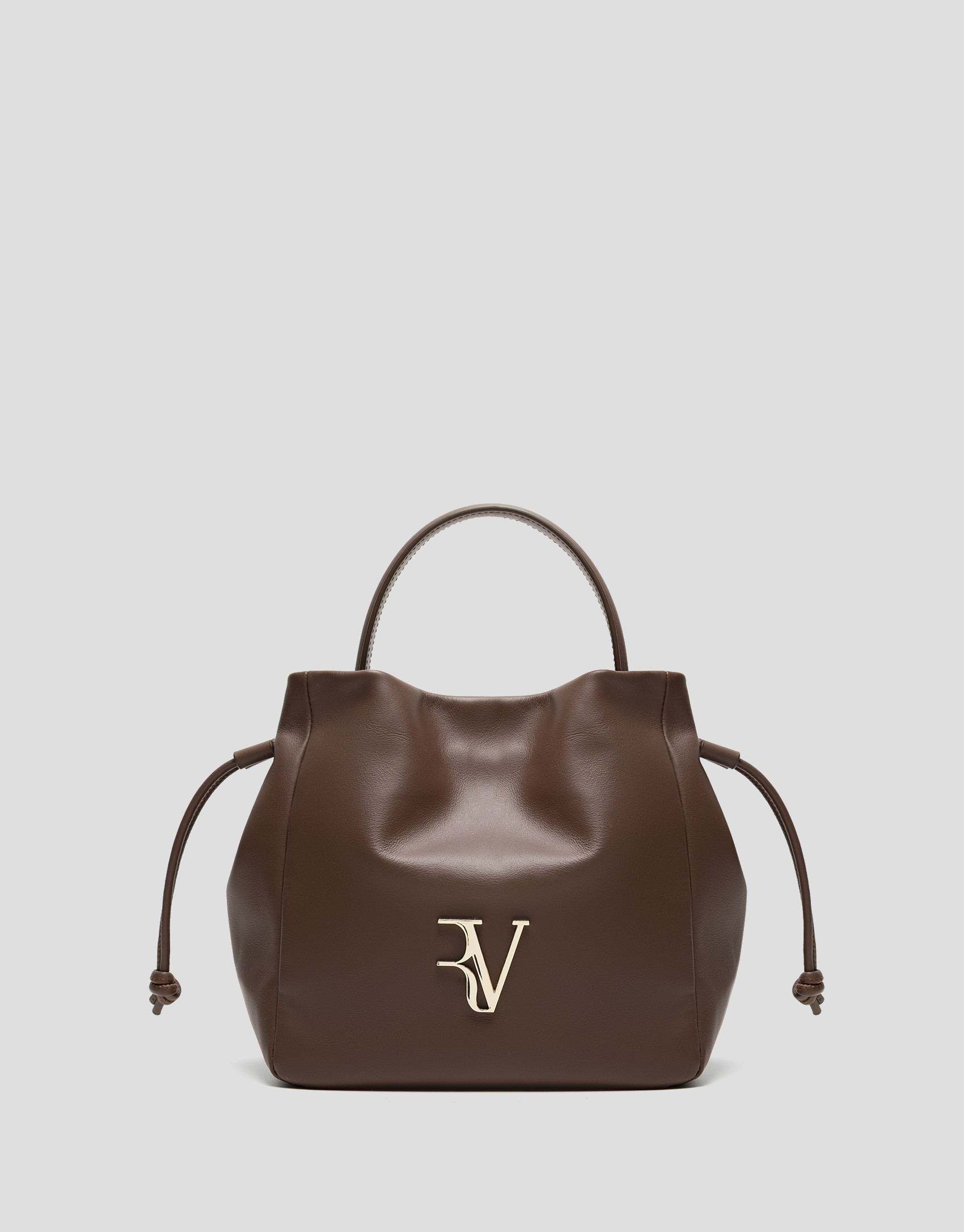 Bolso de mano Daniela Midi piel marrón | Roberto Verino