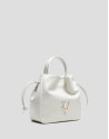 Daniela Midi handbag in ecru leather - Gifts | Roberto Verino