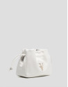 Daniela shoulder bag in ecru leather - Woman | Roberto Verino