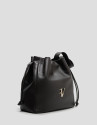 Daniela Hobo shoulder bag in brown leather | Roberto Verino