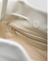 Daniela Midi handbag in ecru leather - Gifts | Roberto Verino