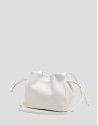 Daniela shoulder bag in ecru leather - Woman | Roberto Verino