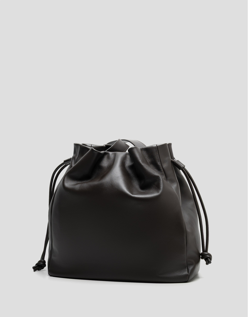 Daniela Hobo shoulder bag in brown leather | Roberto Verino