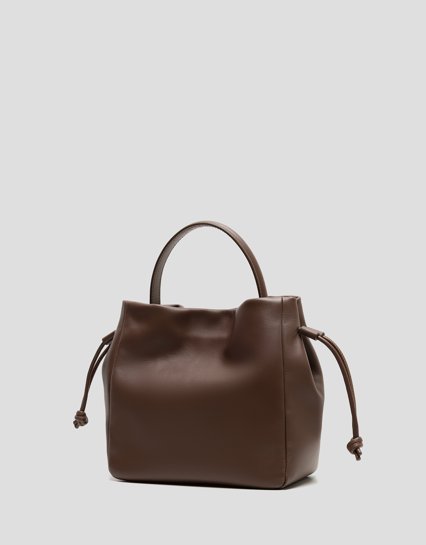 Daniela Midi brown leather handbag - Gifts | Roberto Verino