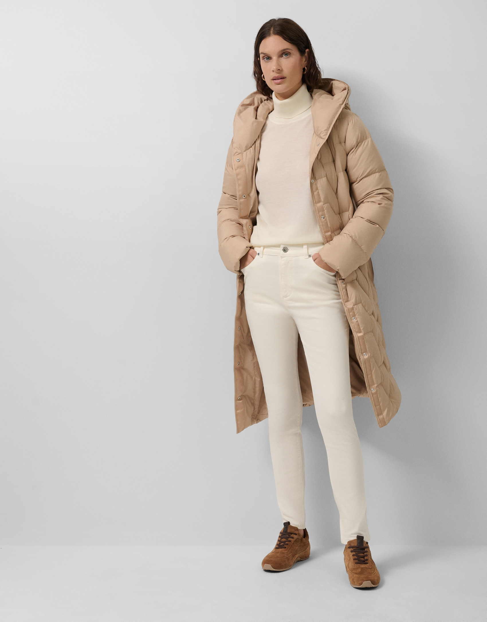 Five-pocket raw cotton trousers - Woman | Roberto Verino