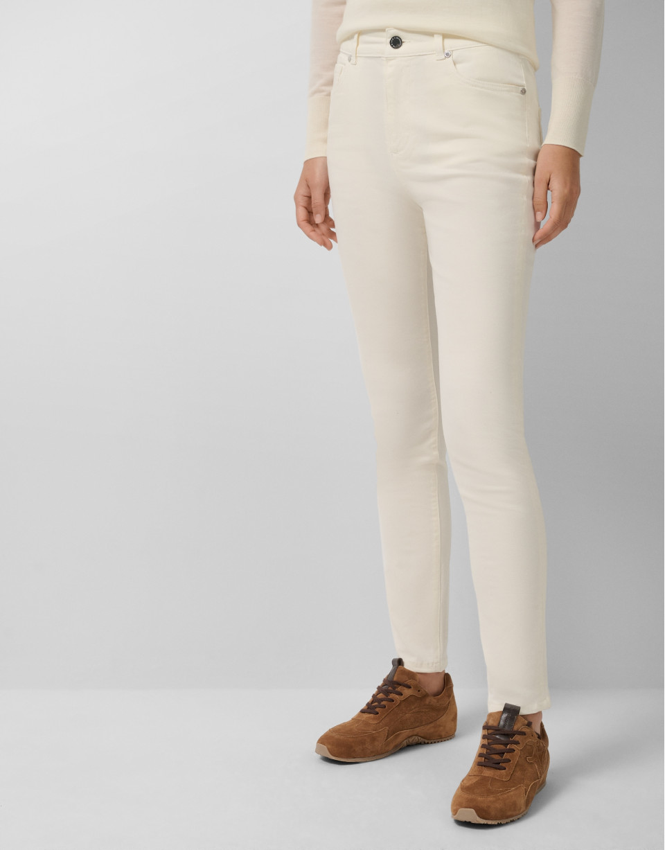 Five-pocket raw cotton trousers - Woman | Roberto Verino