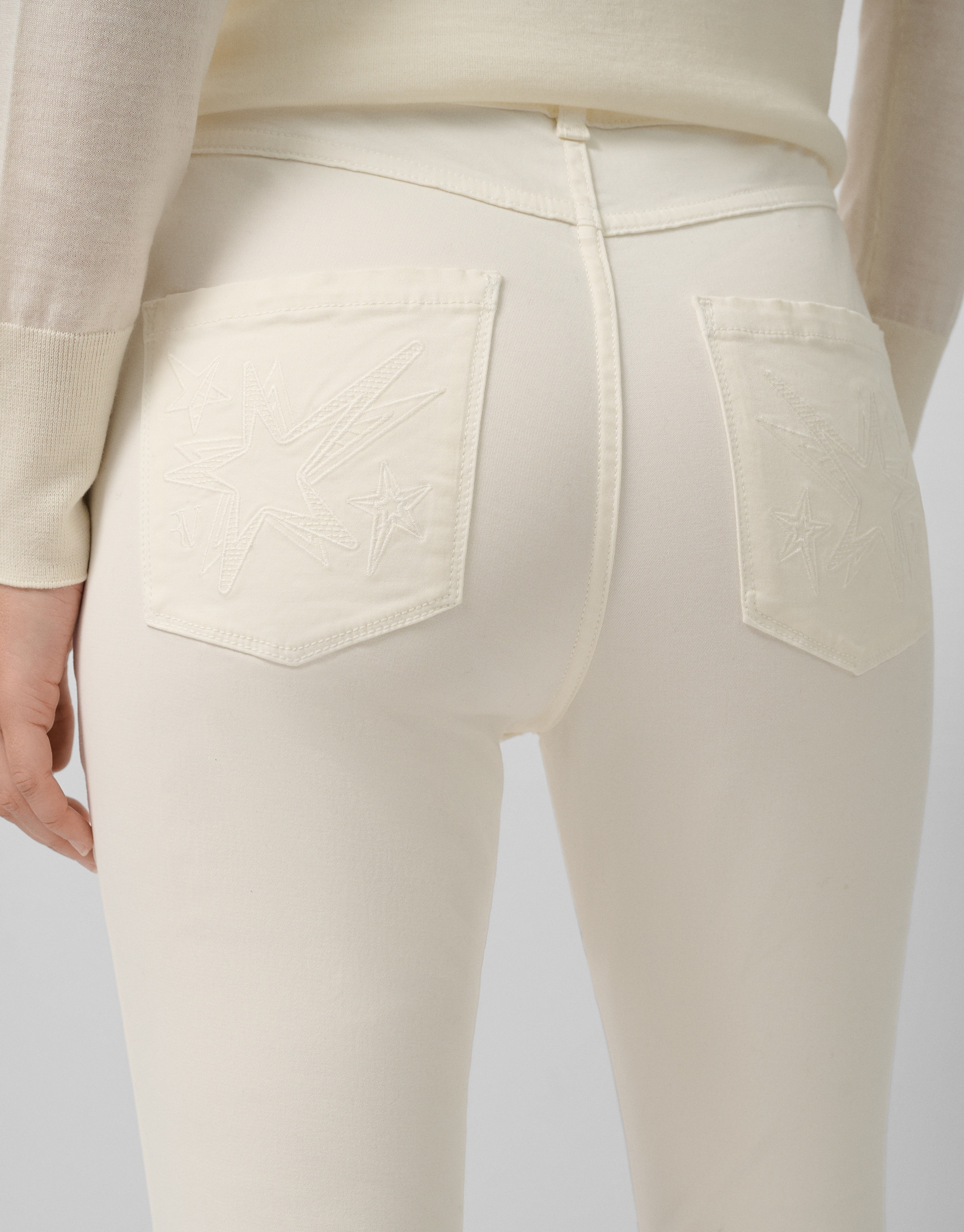 Five-pocket raw cotton trousers - Woman | Roberto Verino