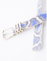 Blue snake belt