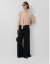 Blusa fluida cuello lazada beige - Mujer | Roberto Verino