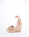 Natural braided raffia Marsella sandals 