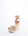 Natural braided raffia Marsella sandals 