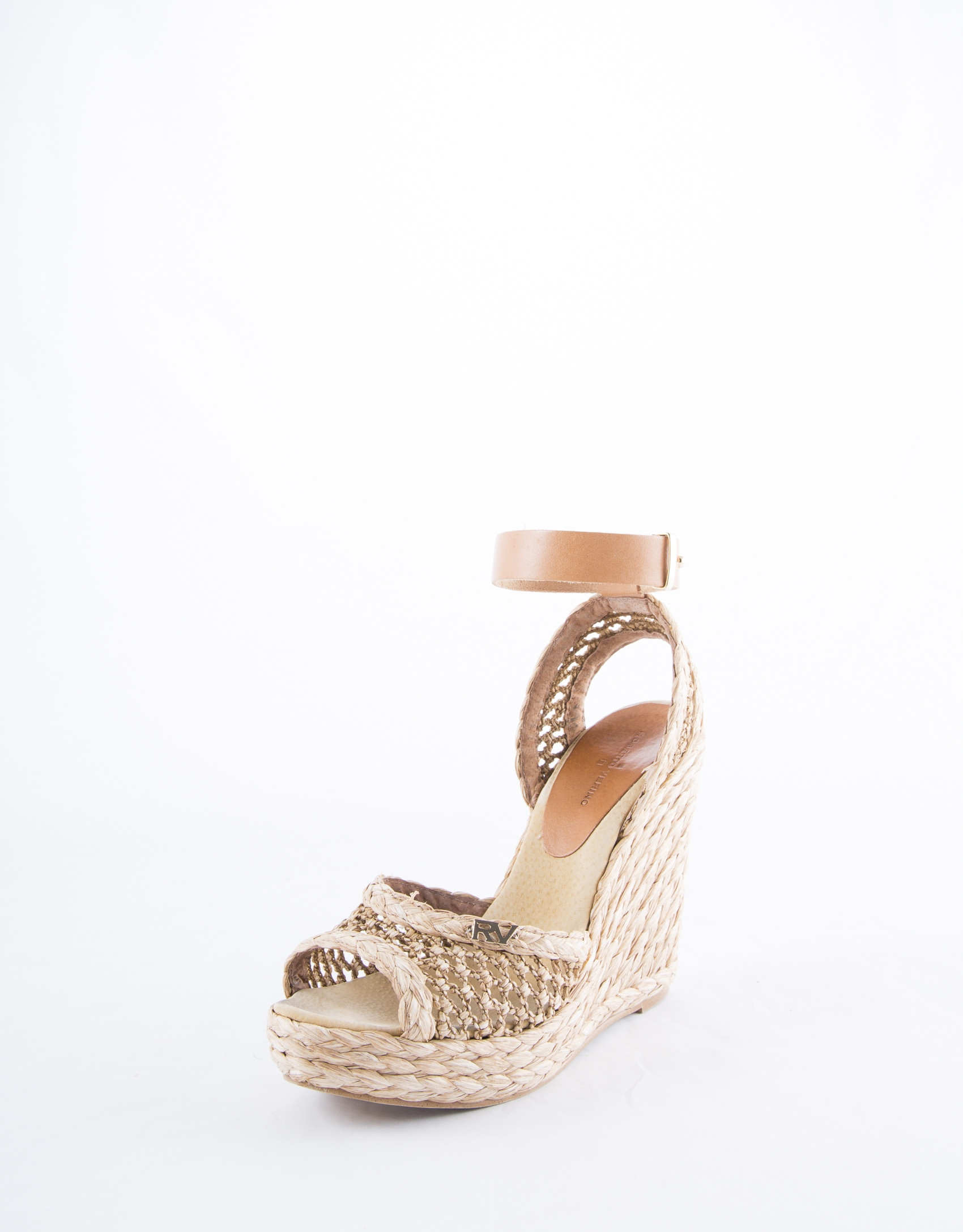 Sandalia Maresella rafia trenzada color natural
