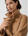 Abrigo largo oversize doble faz cámel - Mujer | Roberto Verino