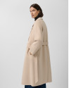 Abrigo largo oversize doble faz beige - Mujer | Roberto Verino