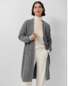 Chaqueta larga punto grueso gris - Mujer | Roberto Verino