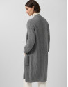 Chaqueta larga punto grueso gris - Mujer | Roberto Verino