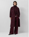 Burgundy thick knitted sweater - Woman - AW2025 | Roberto Verino