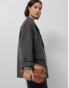 Brown Bazin Urban Midi shoulder bag - Woman | Roberto Verino
