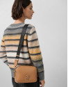 Thais camel leather shoulder bag - Gifts | Roberto Verino