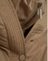 Camel short down jacket with hood - Woman | Roberto Verino