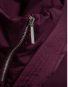 Aubergine short down jacket with hood - Woman | Roberto Verino