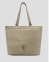 Bolso shopper Violeta nailon beige - Mujer | Roberto Verino