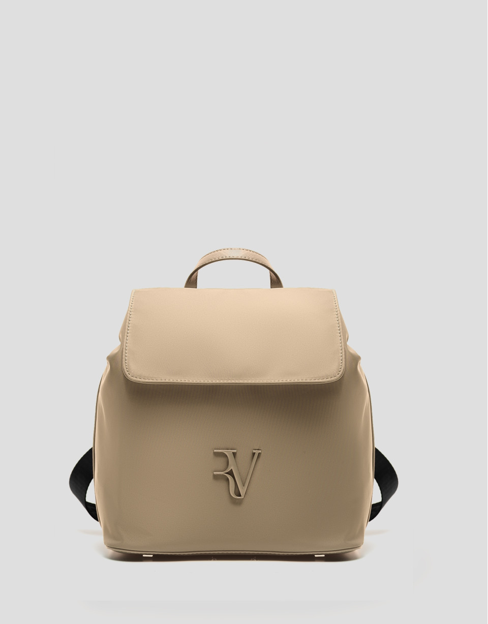 Violeta backpack in beige nylon - Gifts | Roberto Verino
